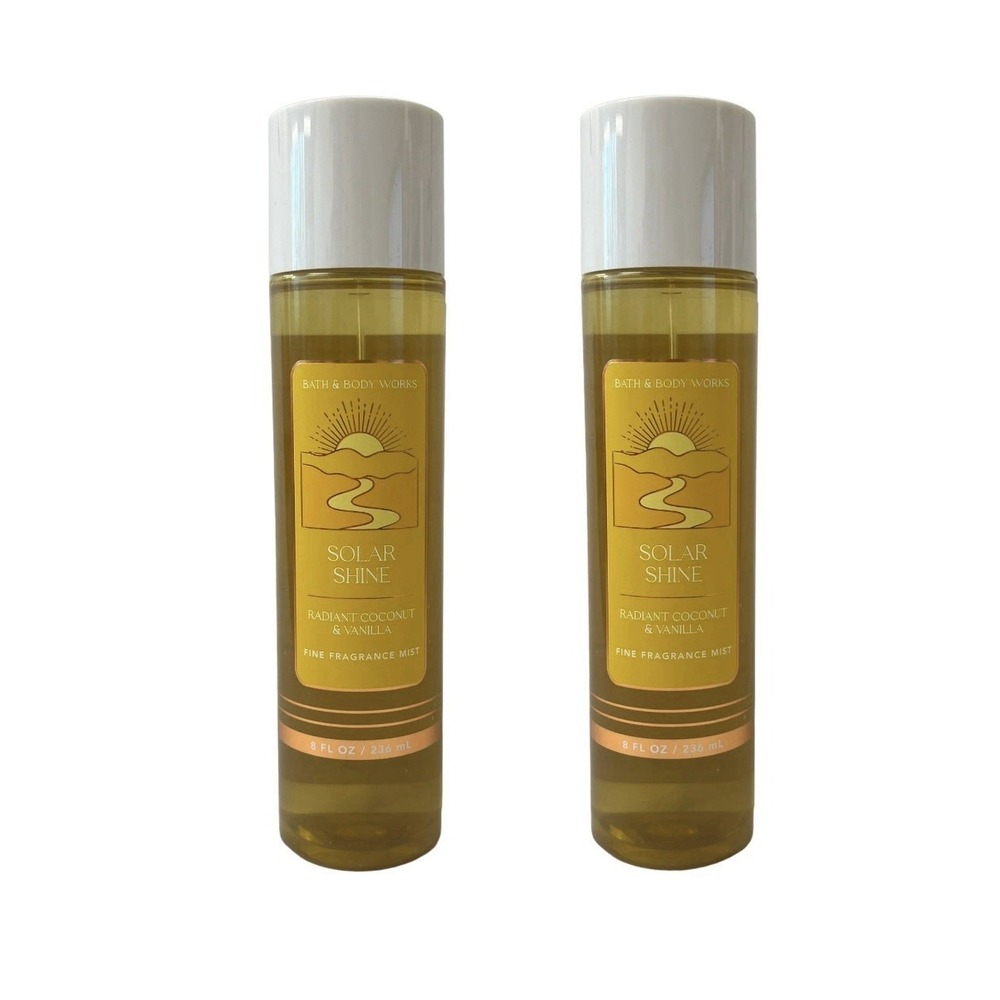 NEW 2 New Bath & Body Works Solar Shine Fine Fragrance Body Mist Spray